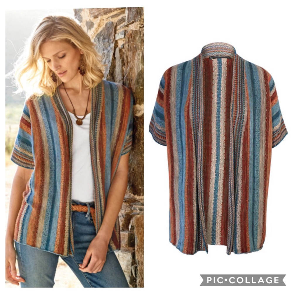 Peruvian connection Maras Pima cotton cardigan